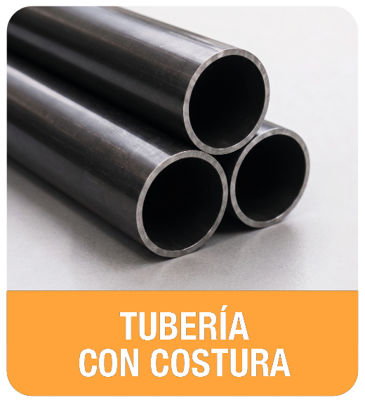 Tubería con costura de acero al carbono