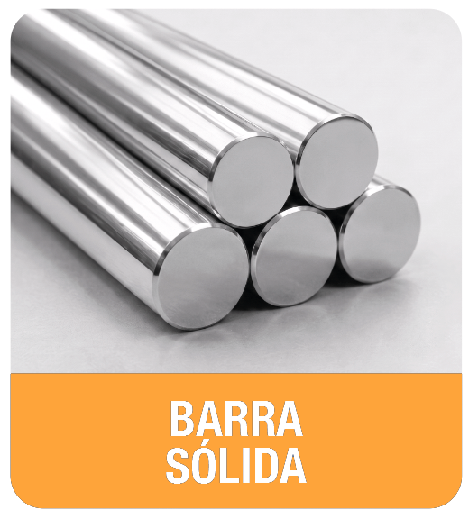 Barra sólida de acero